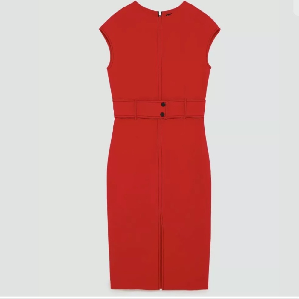 ❤️ZARA RED SHIFT DRESS - Picture 6 of 6